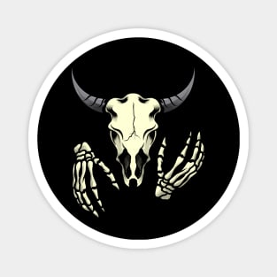 Bull Skull Design Magnet